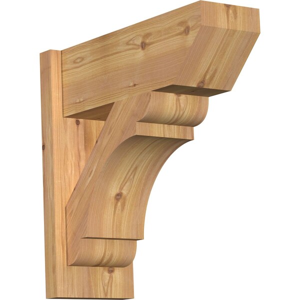 Ekena Millwork Olympic Slat Smooth Outlooker, Western Red Cedar, 7 1/2"W x 20"D x 20"H OUT08X20X20OLY06SWR - main